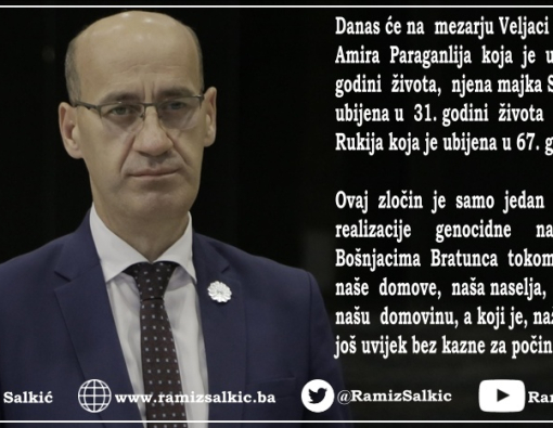 Društvo u kojem živimo u ovom entitetu, a koje štiti, veliča i smatra svojim herojima ubice i zločince ne nudi perspektivu i  sigurnost, u njemu se ne možemo nadati svijetloj budućnosti za sebe i svoju djecu