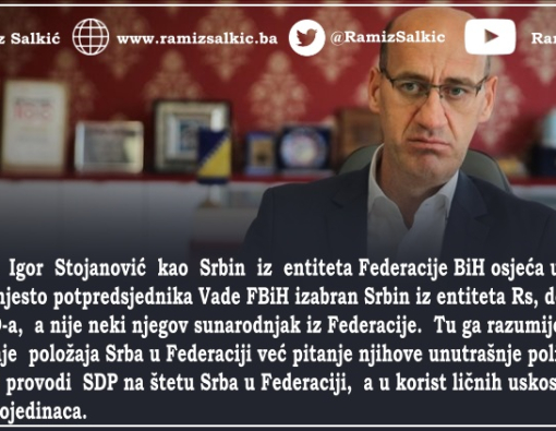 Tvrdnja potpredsjednika FBiH Stojanovića je krajnje tendenciozna, zlonamjerna i neistinita 