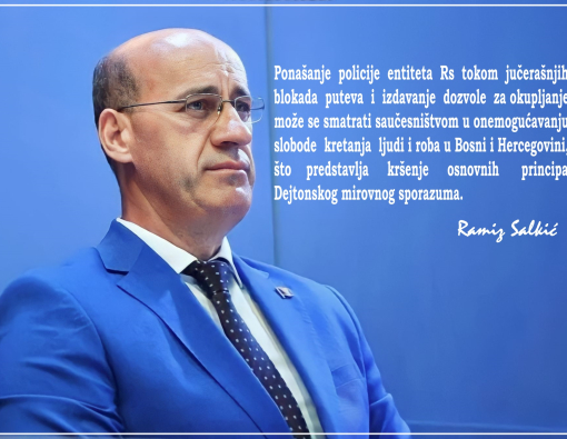Salkić: Visoki predstavnik treba da poduzme ozbiljne korake na redefinisanju policijskih struktura u bh. entitetu Rs